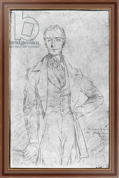 Постер Portrait of Alphonse de Lamartine, 1844 2 с типом исполнения На холсте в раме в багетной раме 35-M719P-83