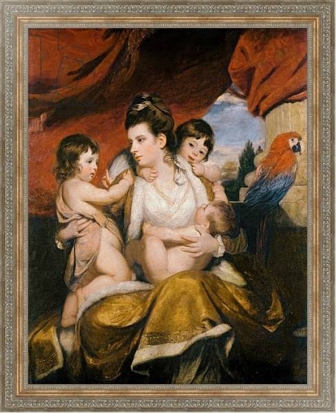 Постер Lady Cockburn and her Three Eldest Sons, 1773 с типом исполнения На холсте в раме в багетной раме 484.M48.310