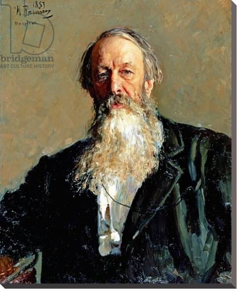 Постер Portrait of Vladimir Stasov, 1883 с типом исполнения На холсте без рамы