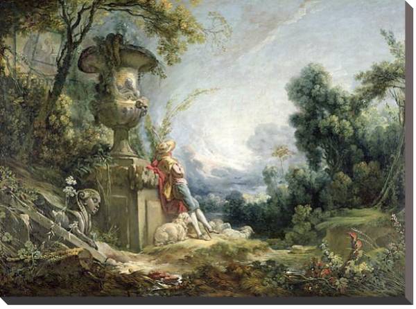Постер Pastoral Scene, or Young Shepherd in a Landscape с типом исполнения На холсте без рамы
