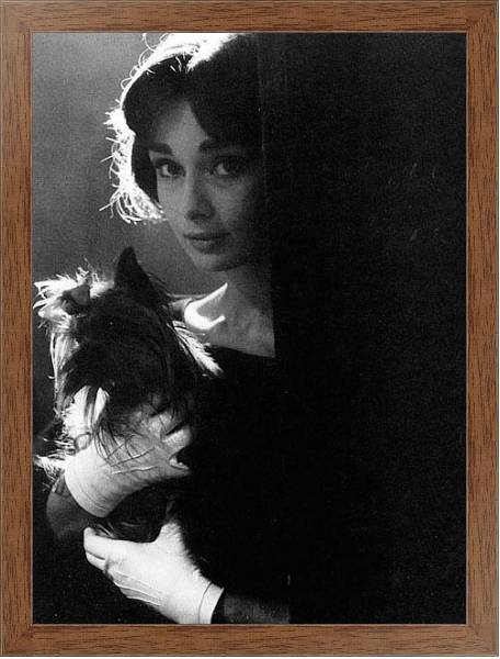 Постер Хепберн Одри 60 с типом исполнения На холсте в раме в багетной раме 1727.4310