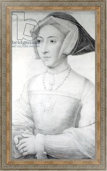 Постер Jane Seymour, c.1536 с типом исполнения На холсте в раме в багетной раме 484.M48.310