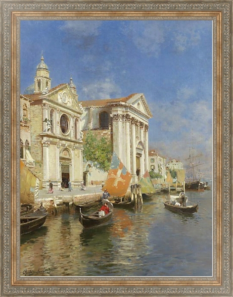 Постер Каналы Венеции 2 с типом исполнения На холсте в раме в багетной раме 484.M48.310