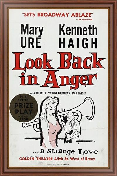 Постер Look back in anger с типом исполнения На холсте в раме в багетной раме 35-M719P-83