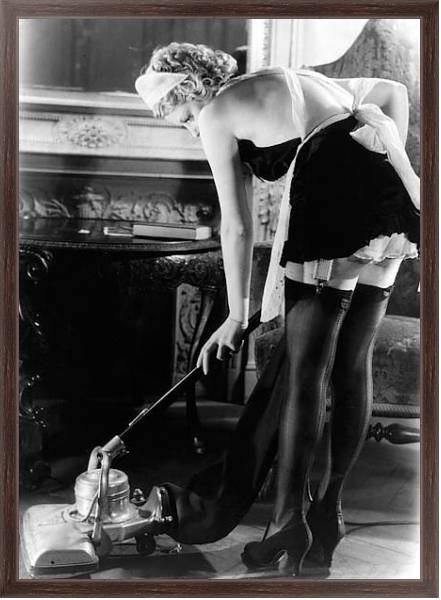Постер История в черно-белых фото 373 с типом исполнения На холсте в раме в багетной раме 221-02