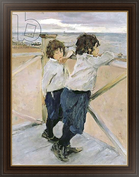 Постер Two Boys, 1899 с типом исполнения На холсте в раме в багетной раме 1.023.151