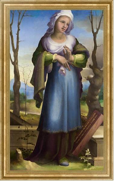 Постер Марсия с типом исполнения На холсте в раме в багетной раме NA033.1.051