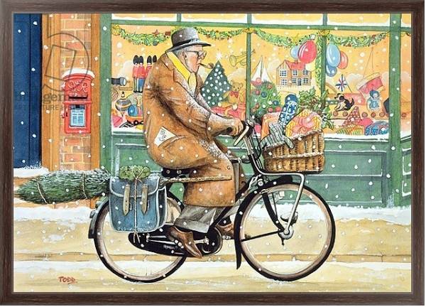 Постер Grandad is Coming For Christmas с типом исполнения На холсте в раме в багетной раме 221-02