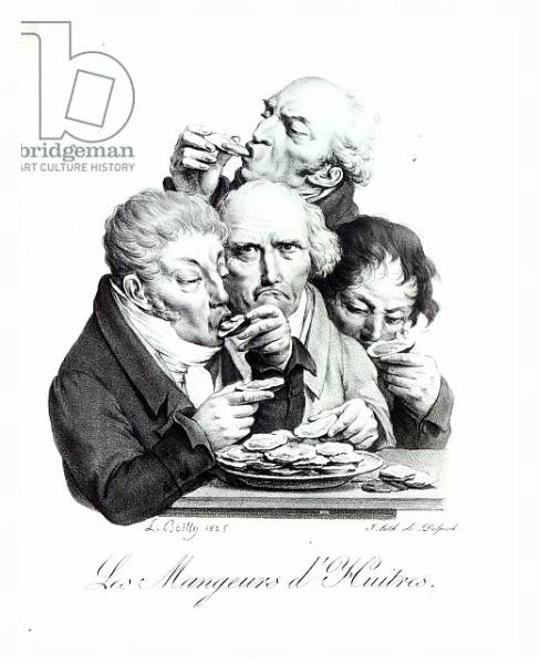 Постер Les Mangeurs d'Huitres, 1825 с типом исполнения На холсте в раме в багетной раме 221-03