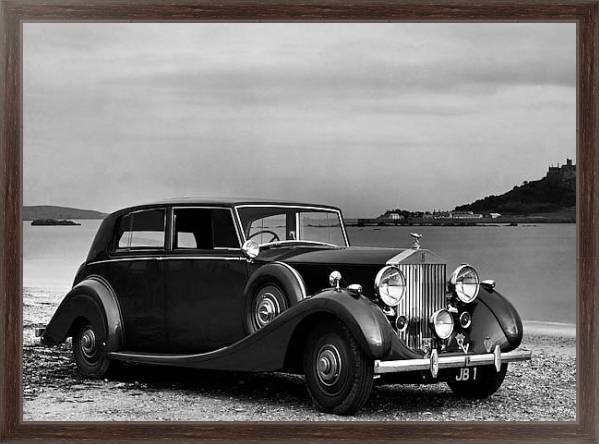 Постер Rolls-Royce Wraith '1938–39 с типом исполнения На холсте в раме в багетной раме 221-02