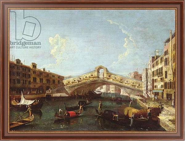 Постер The Rialto in Venice с типом исполнения На холсте в раме в багетной раме 35-M719P-83