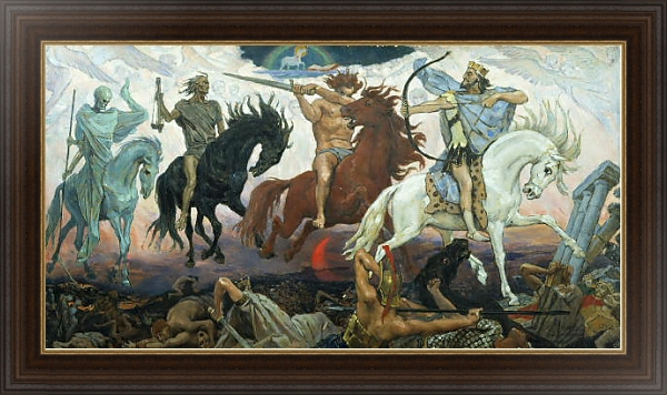 Постер Воины Апокалипсиса. 1887 с типом исполнения На холсте в раме в багетной раме 1.023.151