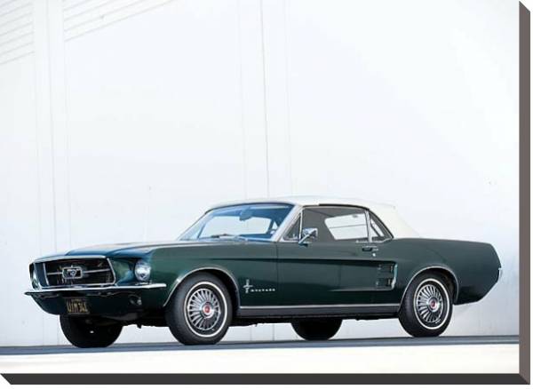 Постер Mustang GT Convertible '1966 с типом исполнения На холсте без рамы