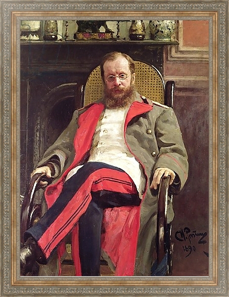 Постер Portrait of Cesar Cui, 1890 с типом исполнения На холсте в раме в багетной раме 484.M48.310