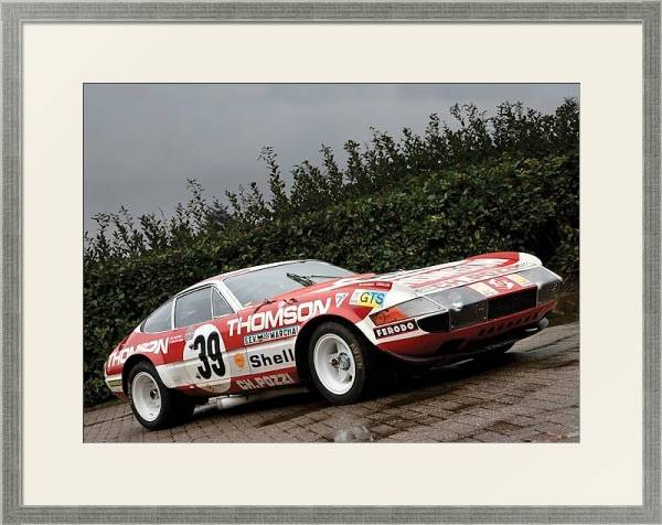 Постер Ferrari 365 GTB 4 Daytona Competizione (Series 3) '1973 с типом исполнения Под стеклом в багетной раме 1727.2510