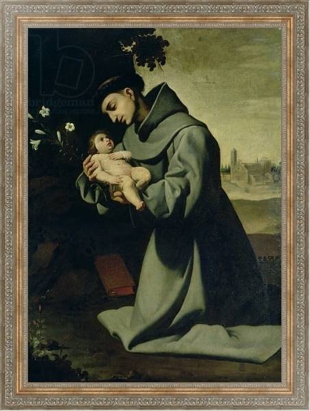 Постер St. Anthony of Padua с типом исполнения На холсте в раме в багетной раме 484.M48.310