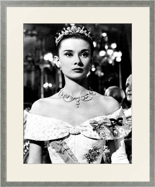 Постер Hepburn, Audrey (Roman Holiday) с типом исполнения Под стеклом в багетной раме 1727.2510