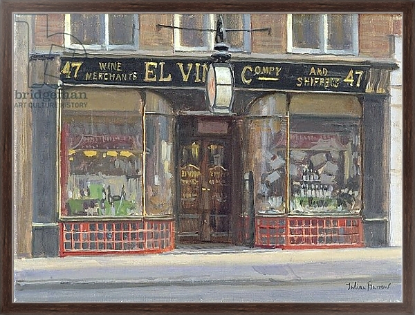 Постер El Vino's, Fleet Street с типом исполнения На холсте в раме в багетной раме 221-02