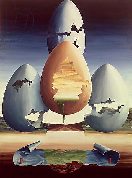 Постер Eggs, 1971 с типом исполнения На холсте без рамы