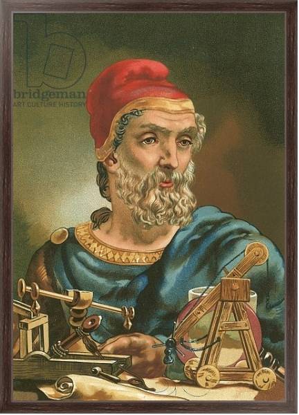 Постер Archimedes с типом исполнения На холсте в раме в багетной раме 221-02