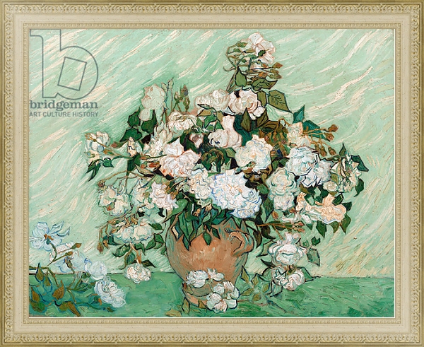 Постер Roses, 1890 с типом исполнения На холсте в раме в багетной раме 484.M48.725