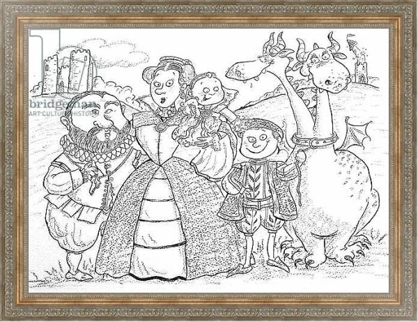 Постер Medieval Family Portrait с типом исполнения На холсте в раме в багетной раме 484.M48.310
