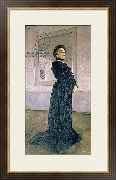 Постер Portrait of Maria Nikolayevna Yermolova 1905 с типом исполнения Под стеклом в багетной раме 1.023.036