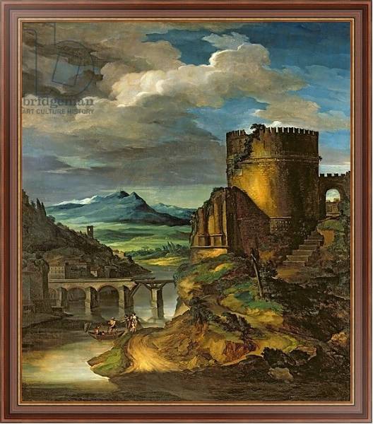 Постер Italian Landscape or, Landscape with a Tomb с типом исполнения На холсте в раме в багетной раме 35-M719P-83