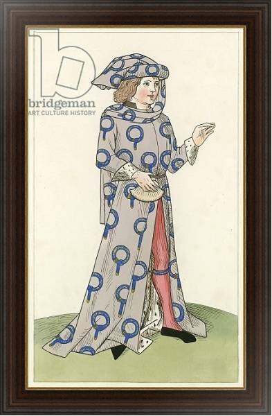 Постер A Knight of the Garter, c 1470, с типом исполнения На холсте в раме в багетной раме 1.023.151