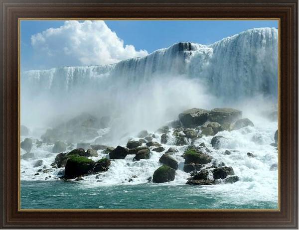 Постер Ниагарский водопад 6 с типом исполнения На холсте в раме в багетной раме 1.023.151