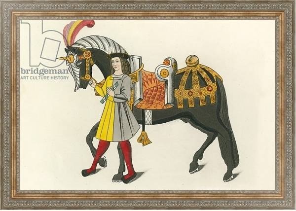 Постер Horse and Attendant, 1511 с типом исполнения На холсте в раме в багетной раме 484.M48.310