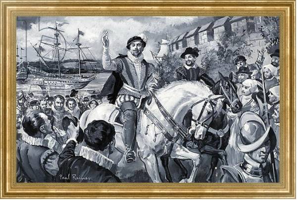 Постер Sir Francis Drake с типом исполнения На холсте в раме в багетной раме NA033.1.051