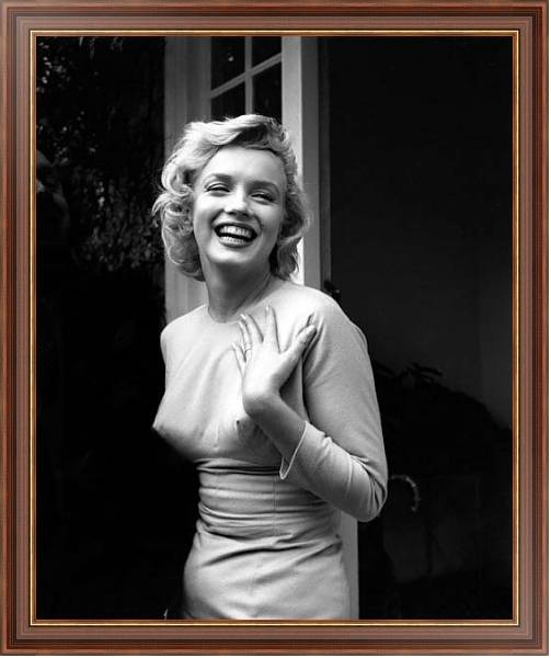 Постер Monroe, Marilyn 130 с типом исполнения На холсте в раме в багетной раме 35-M719P-83