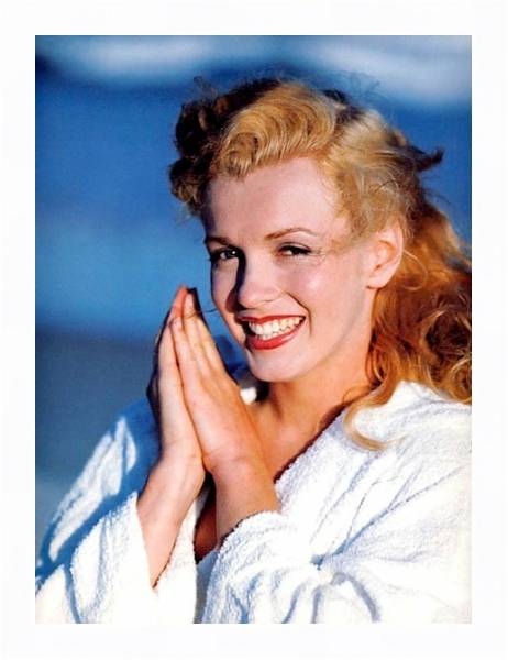 Постер Monroe, Marilyn 39 с типом исполнения На холсте в раме в багетной раме 221-03