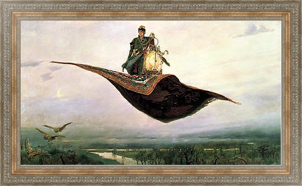 Постер Ковёр-самолёт. 1880 с типом исполнения На холсте в раме в багетной раме 484.M48.310