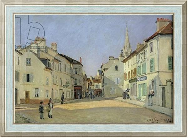 Постер Rue de la Chaussee at Argenteuil, 1872 с типом исполнения На холсте в раме в багетной раме NA053.0.114