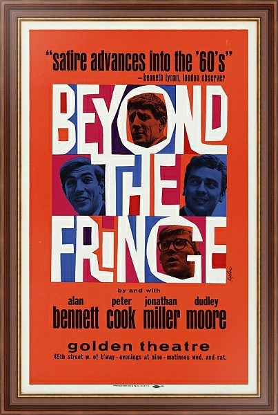 Постер Beyond the fringe с типом исполнения На холсте в раме в багетной раме 35-M719P-83