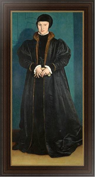 Постер Christina of Denmark Duchess of Milan, probably 1538 с типом исполнения На холсте в раме в багетной раме 1.023.151