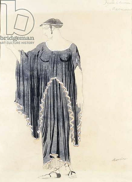 Постер Costume design for Oedipus at Colonnus- Antigone, c. 1899 to 1909 с типом исполнения На холсте без рамы