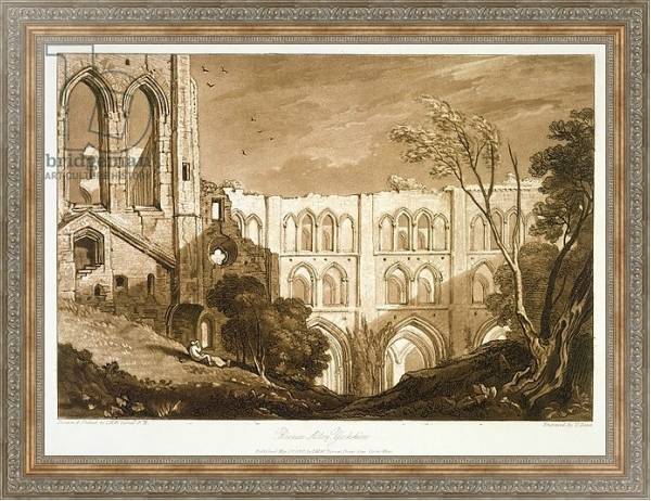Постер F.51.I Rivaulx Abbey, from the 'Liber Studiorum', engraved by Henry Dawe, 1812 с типом исполнения На холсте в раме в багетной раме 484.M48.310