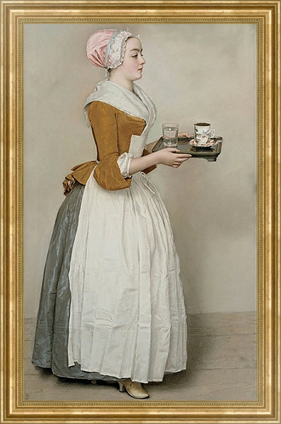 Постер Шоколадница с типом исполнения На холсте в раме в багетной раме NA033.1.051