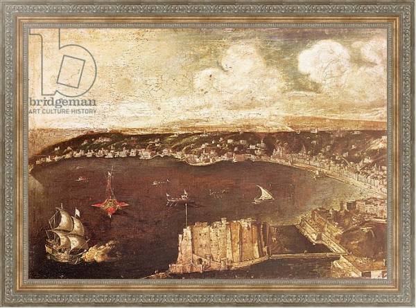 Постер The Port of Naples 2 с типом исполнения На холсте в раме в багетной раме 484.M48.310