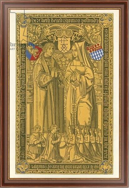 Постер From a Brass, in the Church of St Mary Key Ipswich, 1525 с типом исполнения На холсте в раме в багетной раме 35-M719P-83