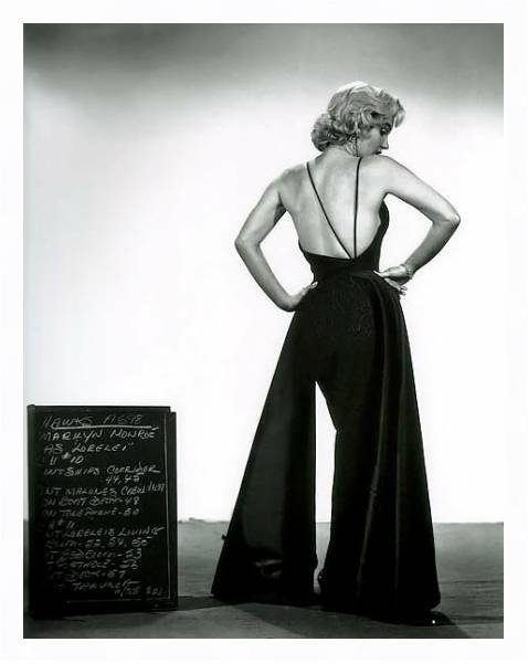 Постер Monroe, Marilyn (Gentlemen Prefer Blondes) 2 с типом исполнения На холсте в раме в багетной раме 221-03