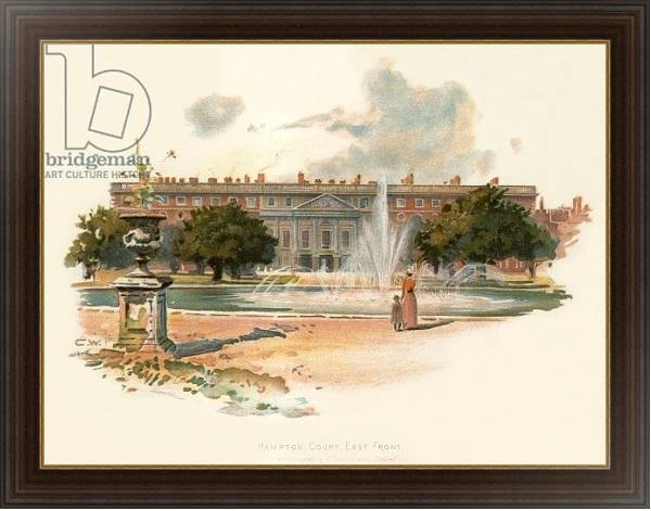 Постер Hampton court, east front с типом исполнения На холсте в раме в багетной раме 1.023.151