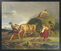Постер Васман Рудольф Harvesting the Hay Before the Storm, 1844