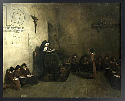 Постер Бонвин Франсуа Interior of a School for Orphaned Girls, 1850