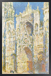 Постер Моне Клод (Claude Monet) Rouen Cathedral, West Facade, Sunlight, 1894