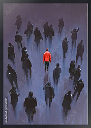 Постер Человек в толпе