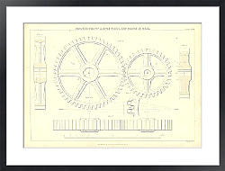 Постер Projections of a Spur Wheel and Pinion in Gear 1
